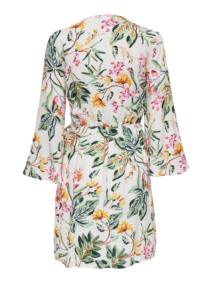 Jacqueline de Yong Sezen jurk kort dames – wit dessin