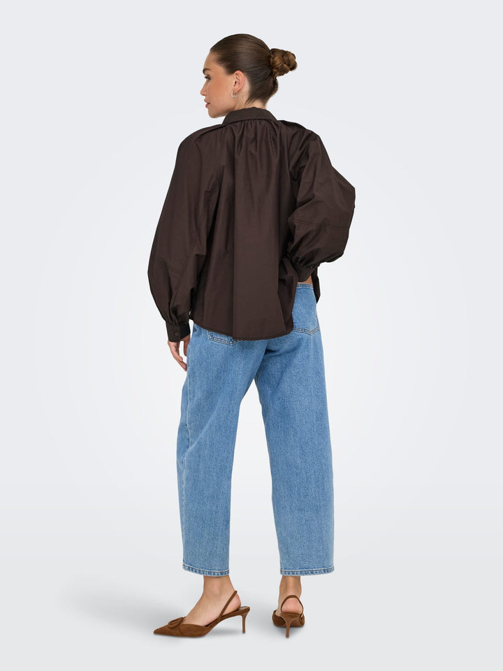 Only 15370568 River blouse l/m bruin – dames