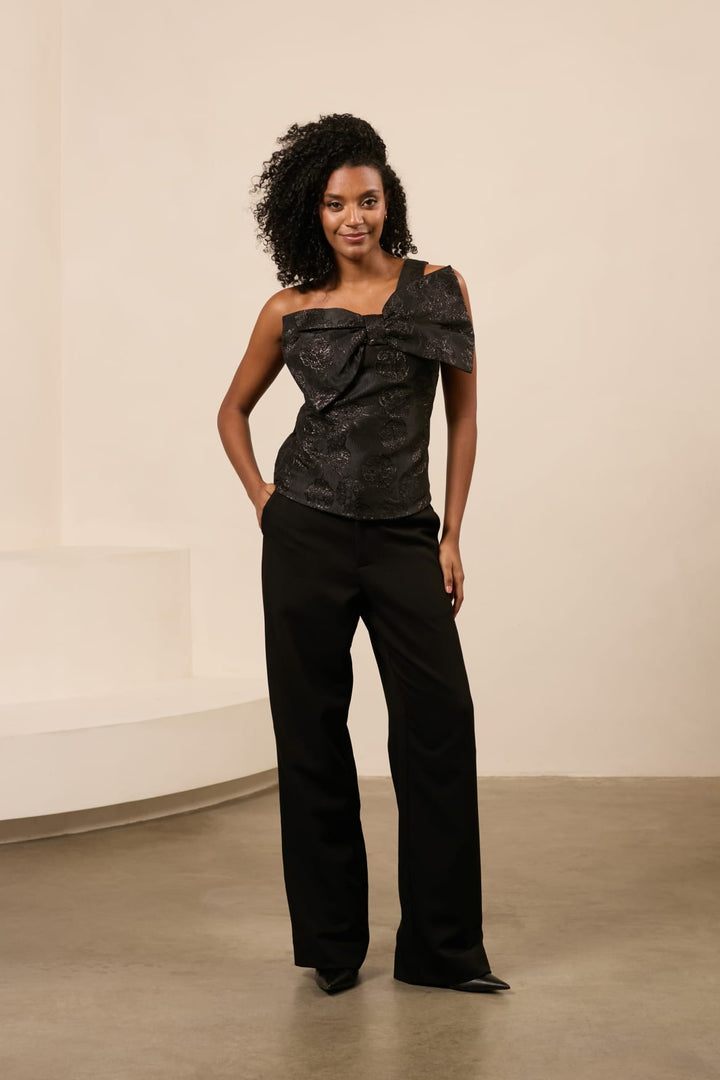 Lofty Manner Top Solange - zwarte dames top