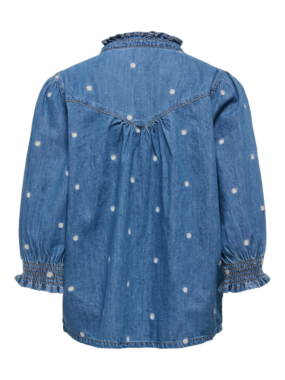 Only Raya denim blouse – dames - Blue Denim