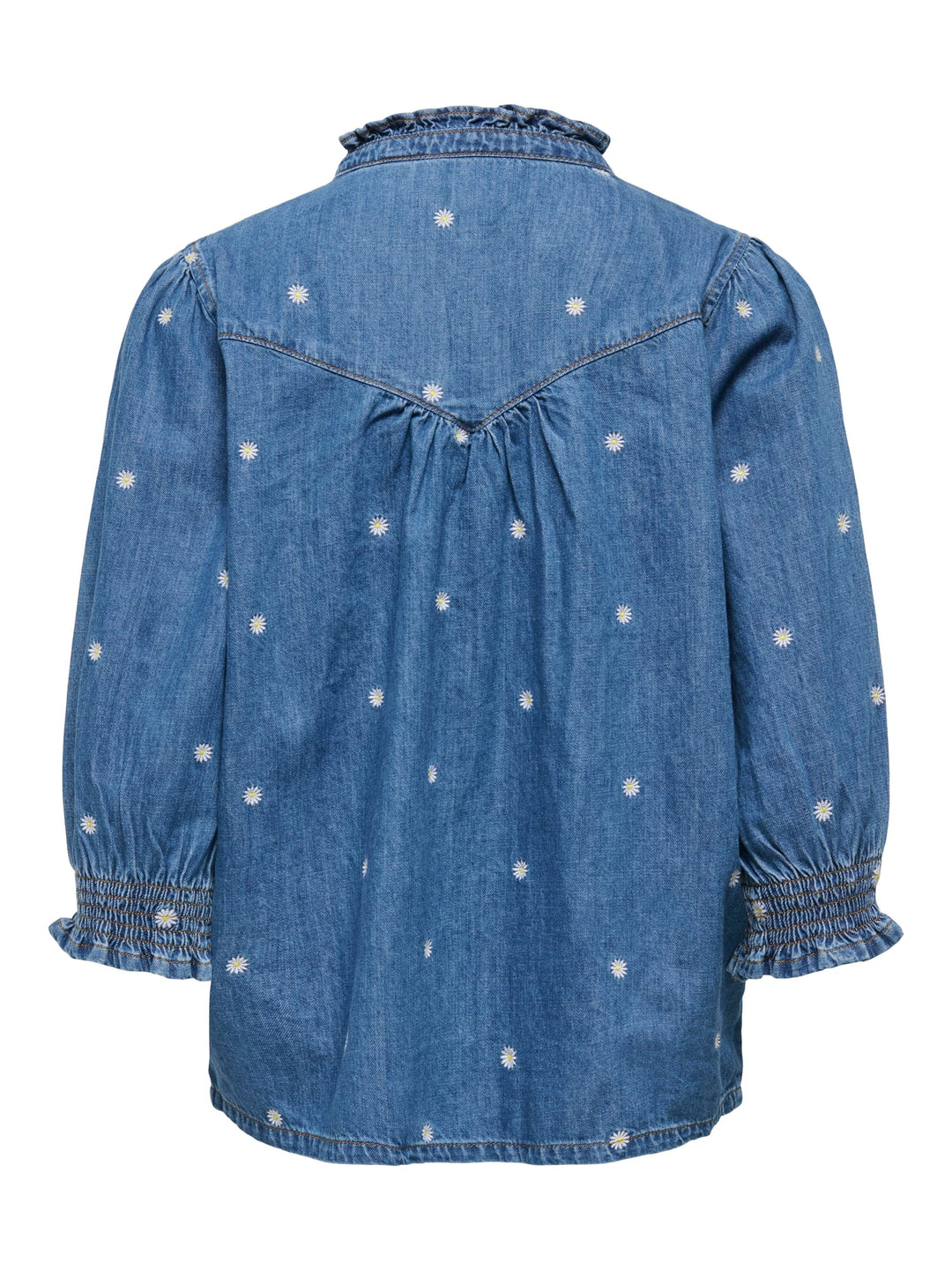 Only 15372391 Raya blouse l/m denim dames blue denim