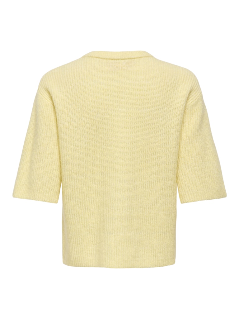 Jacqueline de Yong Catty vest gebreid – dames - Geel