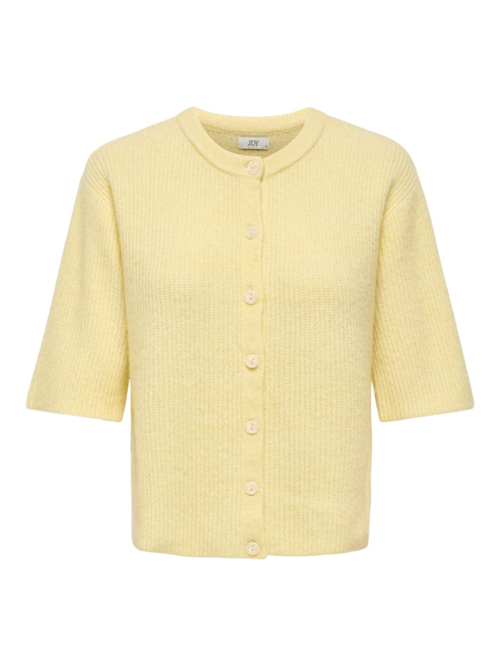 Jacqueline de Yong Catty vest gebreid – dames - Geel