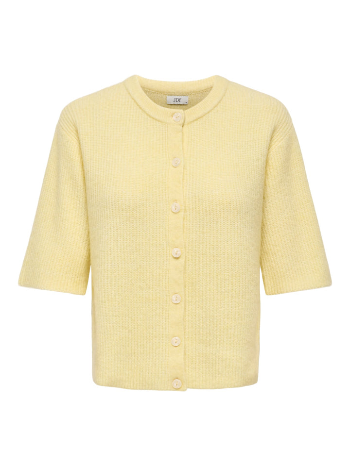 Jacqueline de Yong 15375964 Catty vest gebreid geel