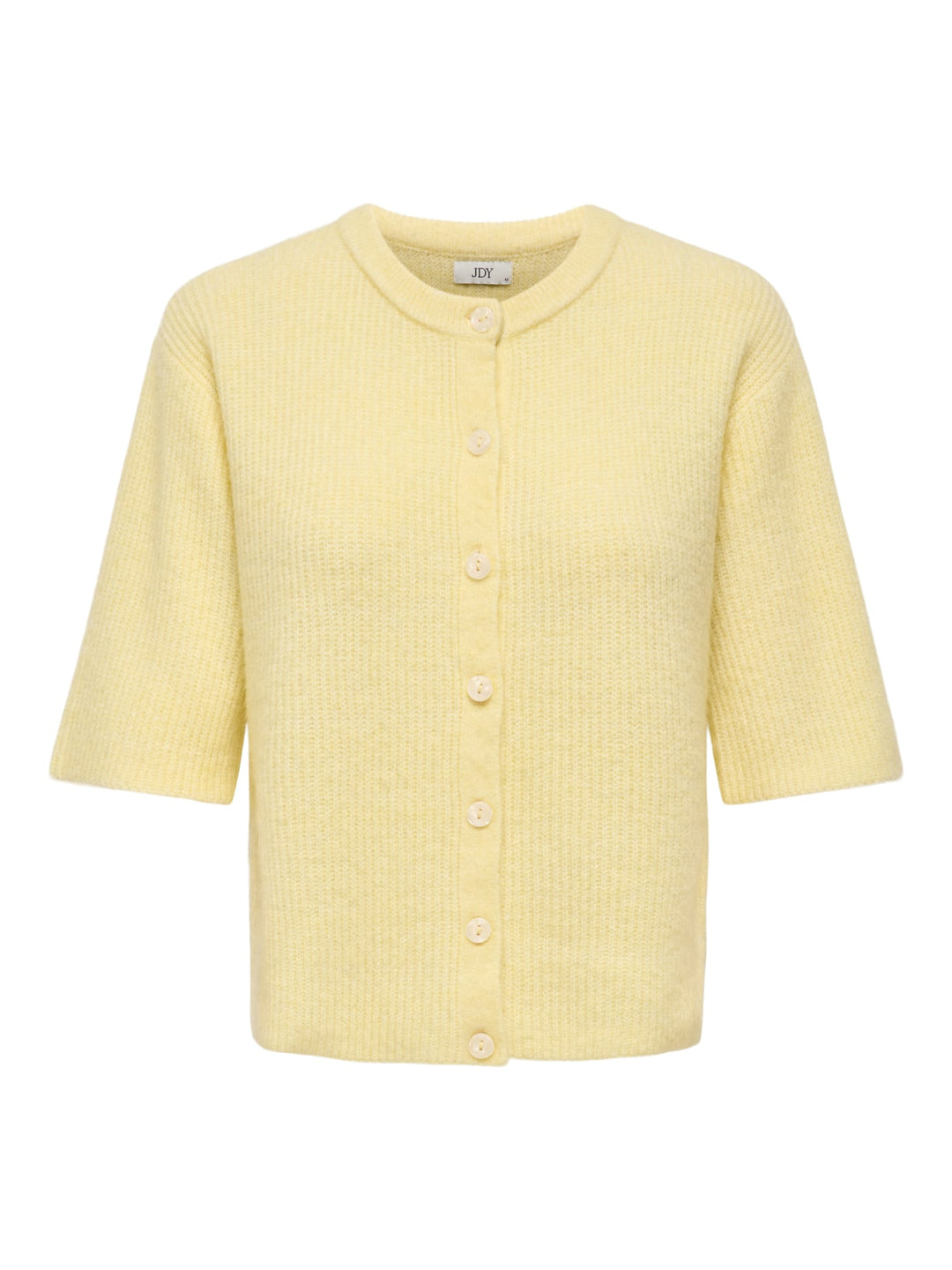 Jacqueline de Yong 15375964 Catty vest gebreid geel