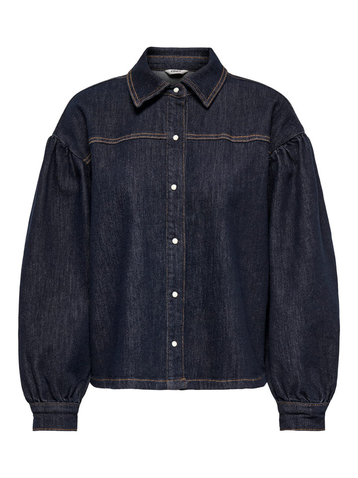 Only 15334975 Norella blouse l/m denim dames blue denim