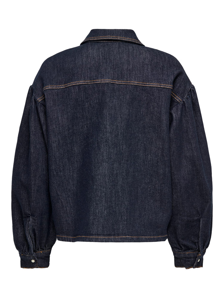 Only blouse l/m denim blue denim – dames