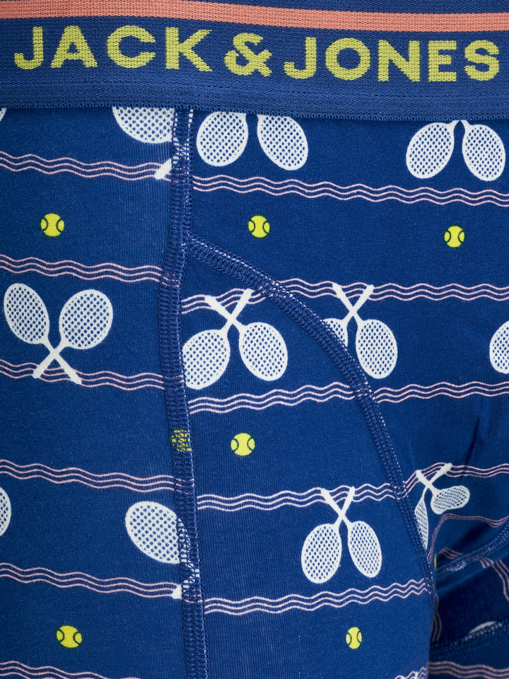 Jack & Jones JACBAT TRUNKS STS boxershort blauw dessin – heren