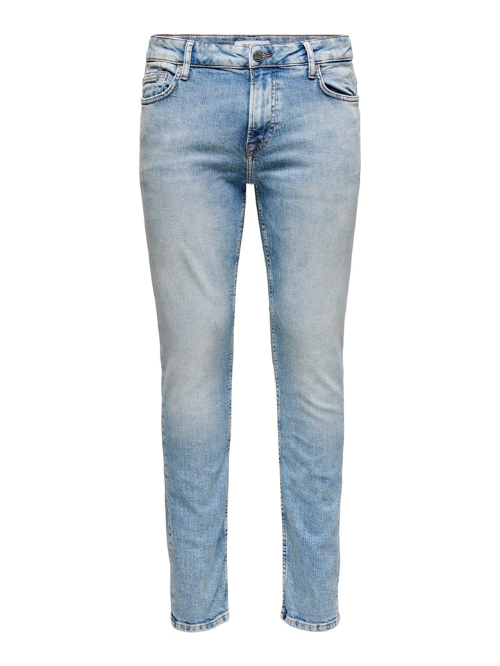 ONLY & SONS loom slim fit jeans blauw denim – heren - Blue Denim - L34