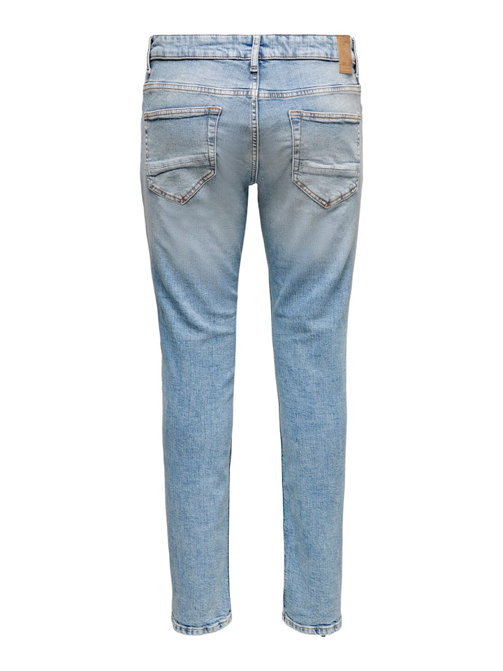 ONLY & SONS loom slim fit jeans blauw denim – heren - Blue Denim - L34