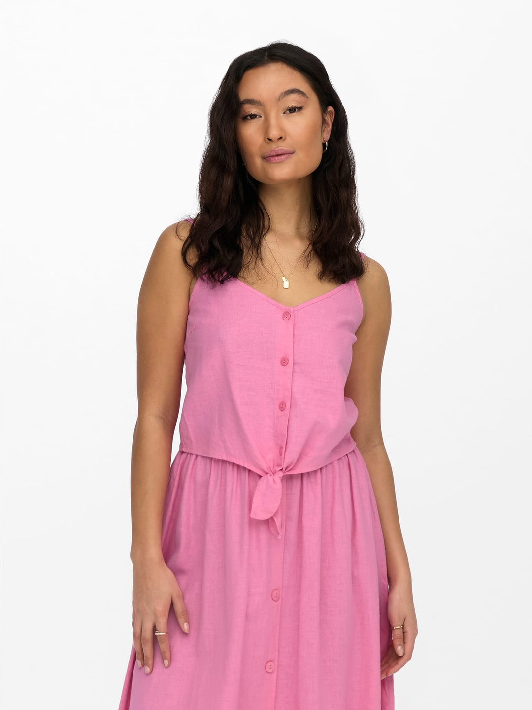Only ONLCARO Strap Top roze – dames singlet