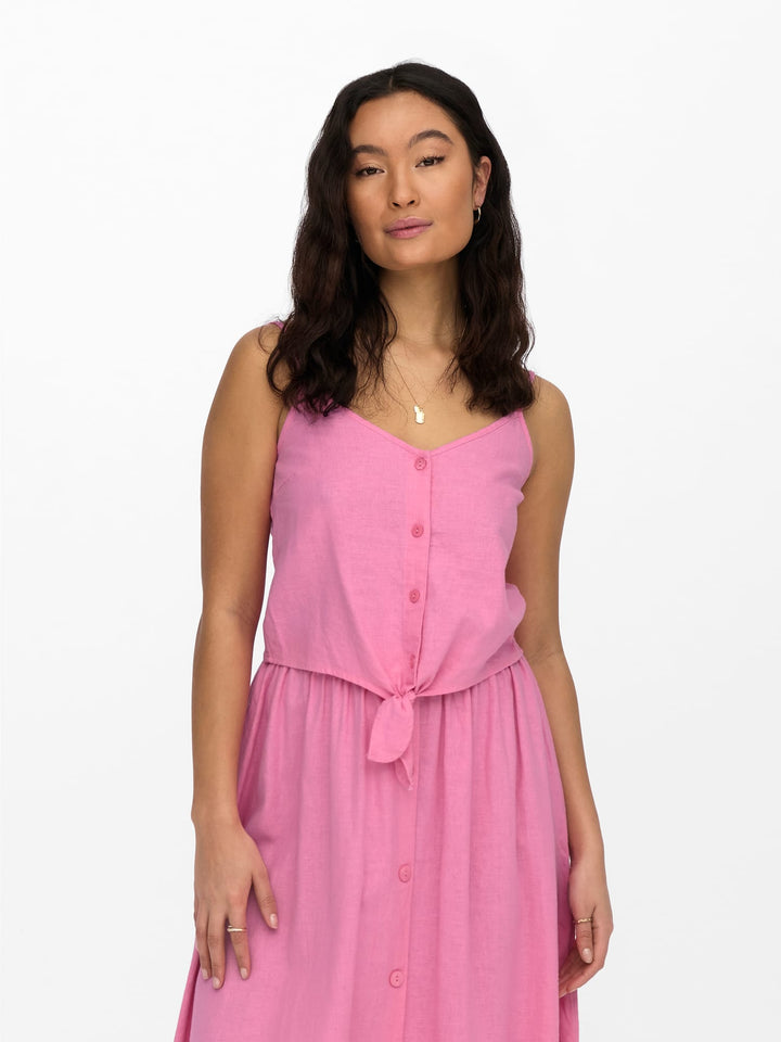 Only ONLCARO Strap Top roze – dames singlet