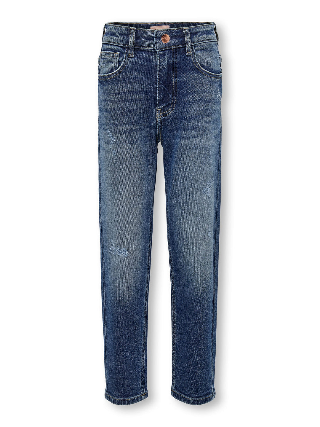 Kids Only Calla mom fit jeans blauw denim – meisjes - Blue Denim
