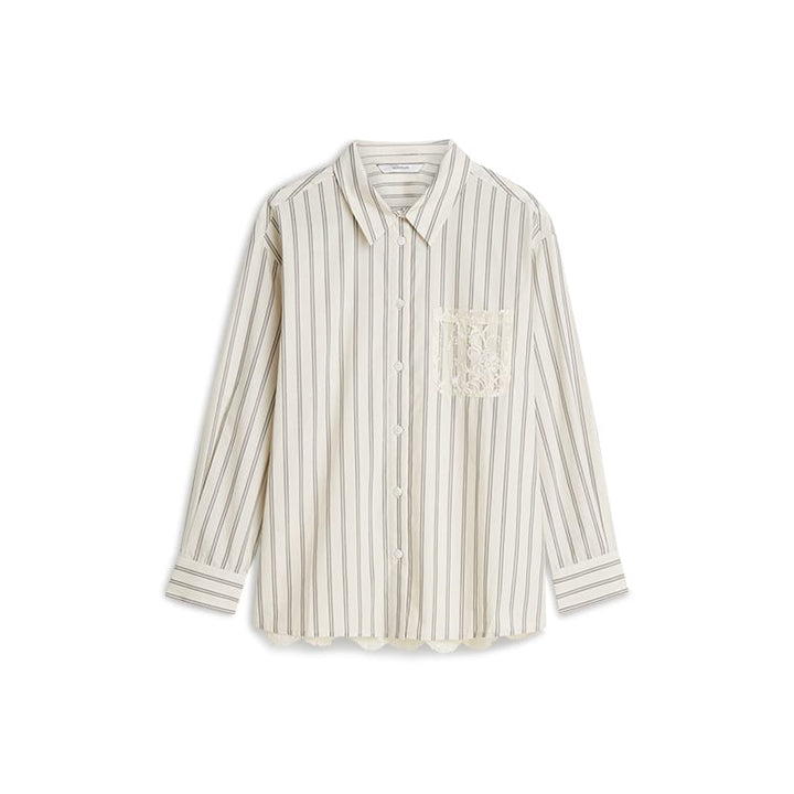 Summum blouse l/m ecru dessin – dames