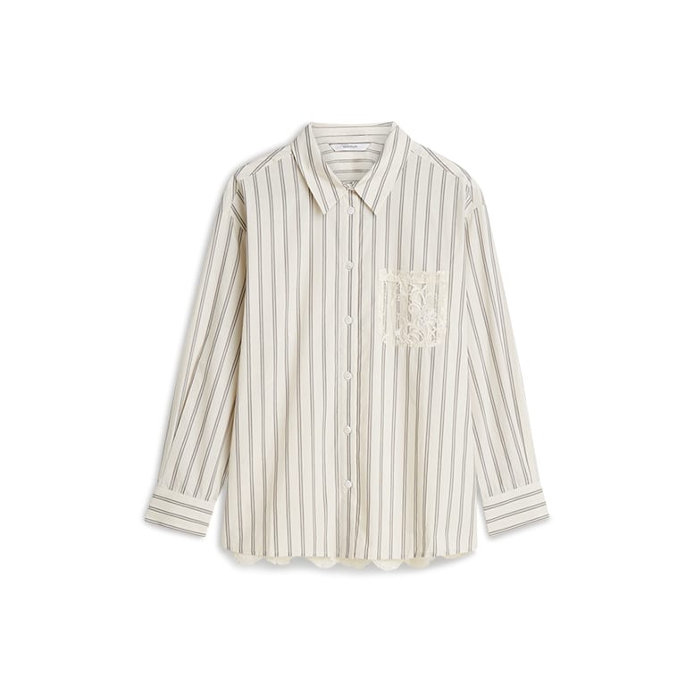 Summum 2S3364-12437 blouse l/m ecru dessin