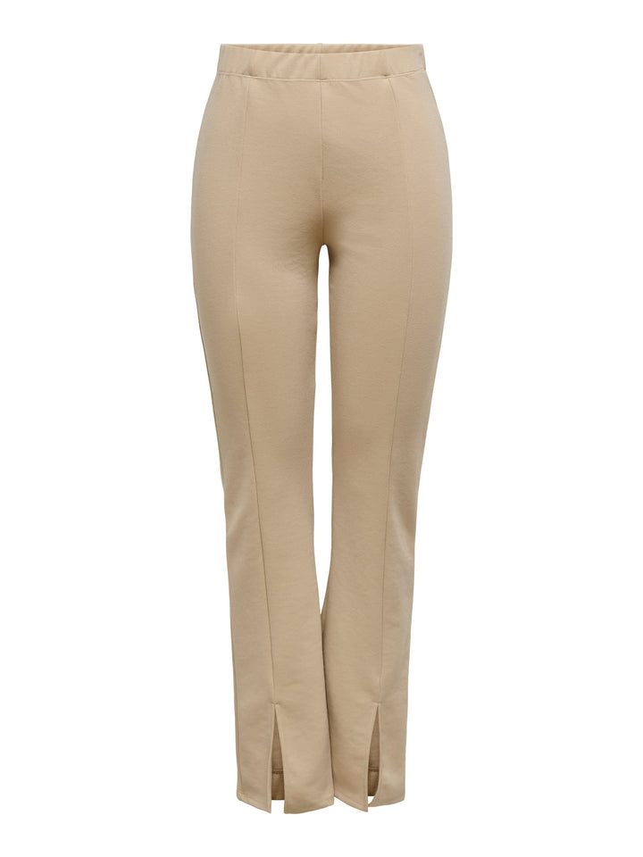 Only ONLFEVER FLARED SLIT PANT JRS - lange broek dames - Zand