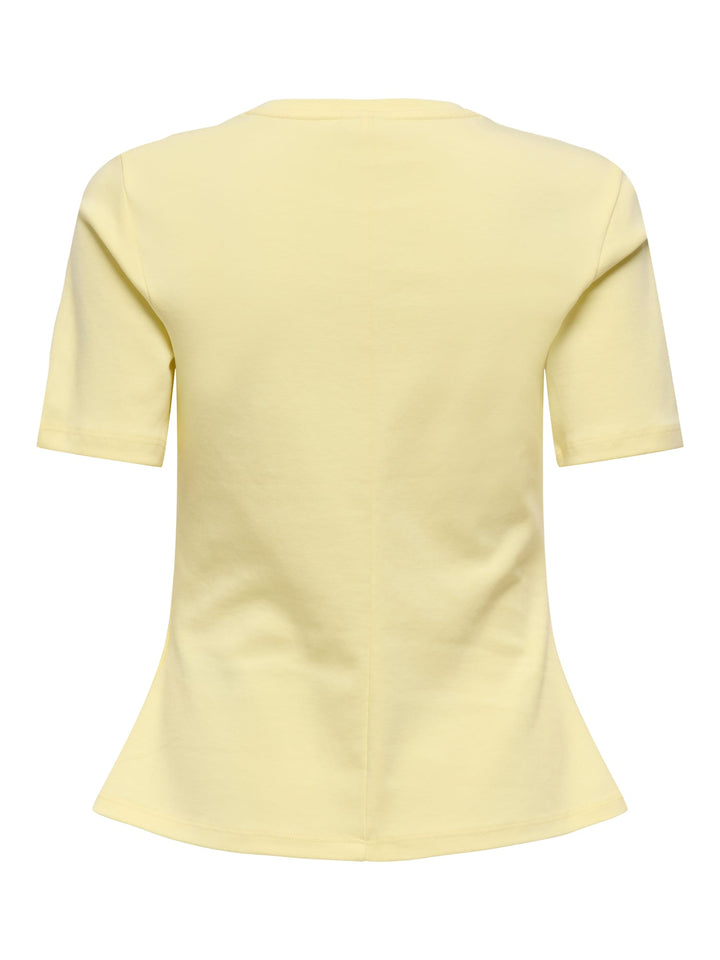 Jacqueline de Yong JDYEVA S/S TOP JRS licht geel – dames t-shirt