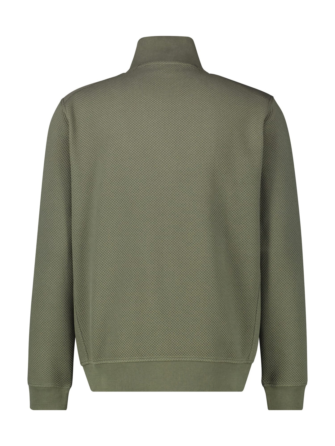 Lerros vest sweat heren olijf