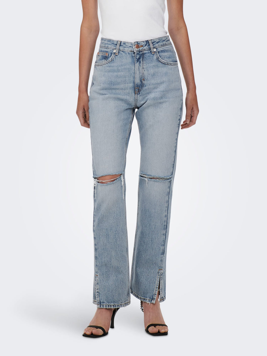 Only Billie jeans regular-straight fit – dames - Blue Denim - L34