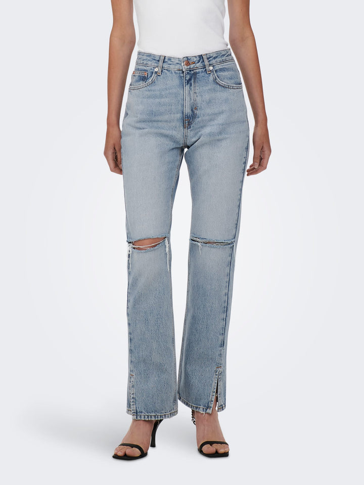 Only Billie jeans regular-straight fit – dames - Blue Denim - L34