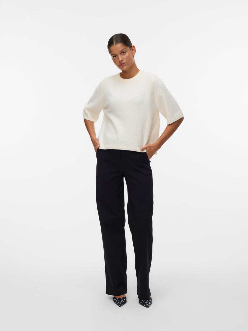 VERO MODA 10325934 Boom trui dames – off-white