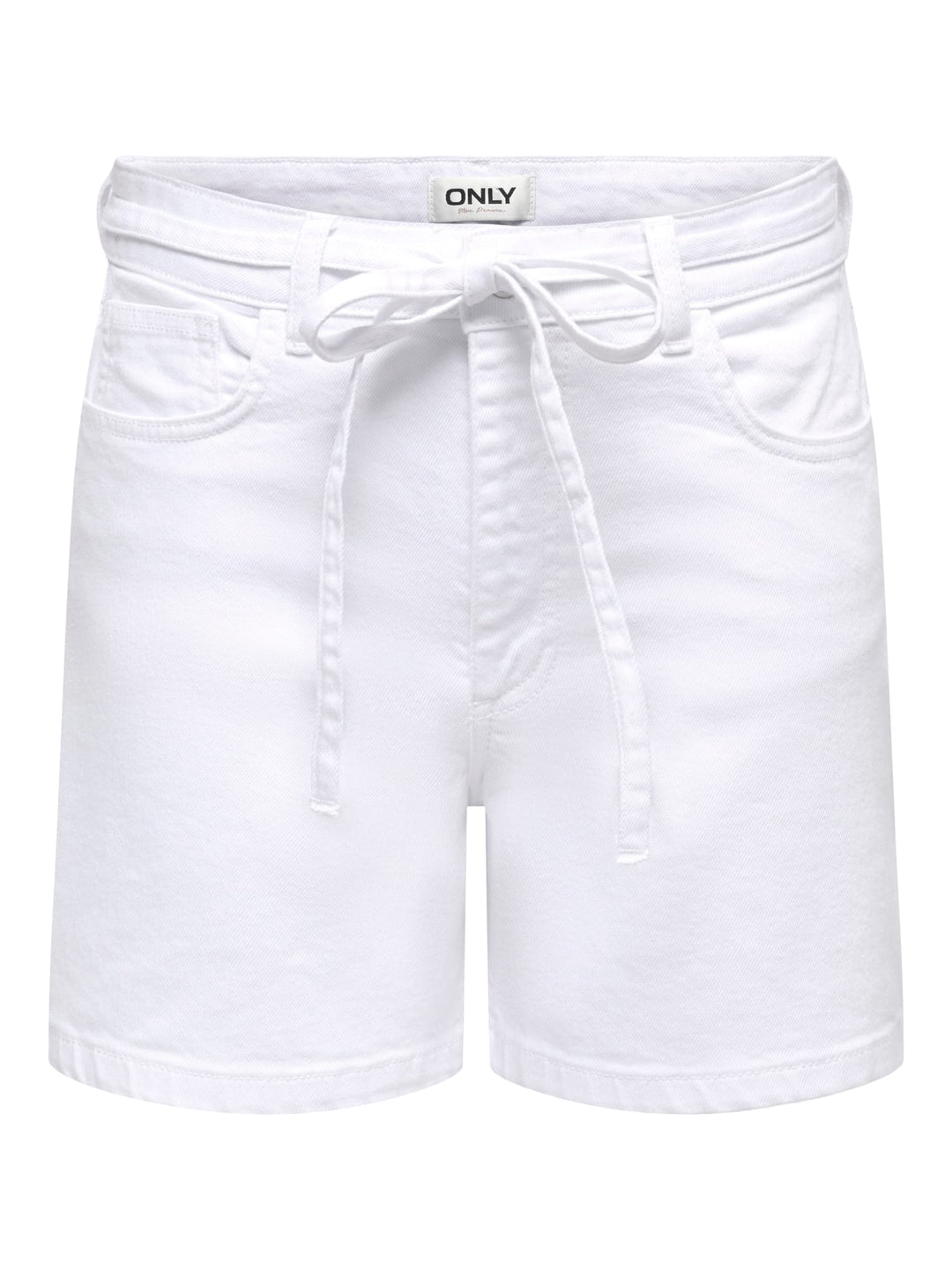 Only ONLGIANNA MW BELTED SHORTS AZG DNM NOOS wit dessin – dames