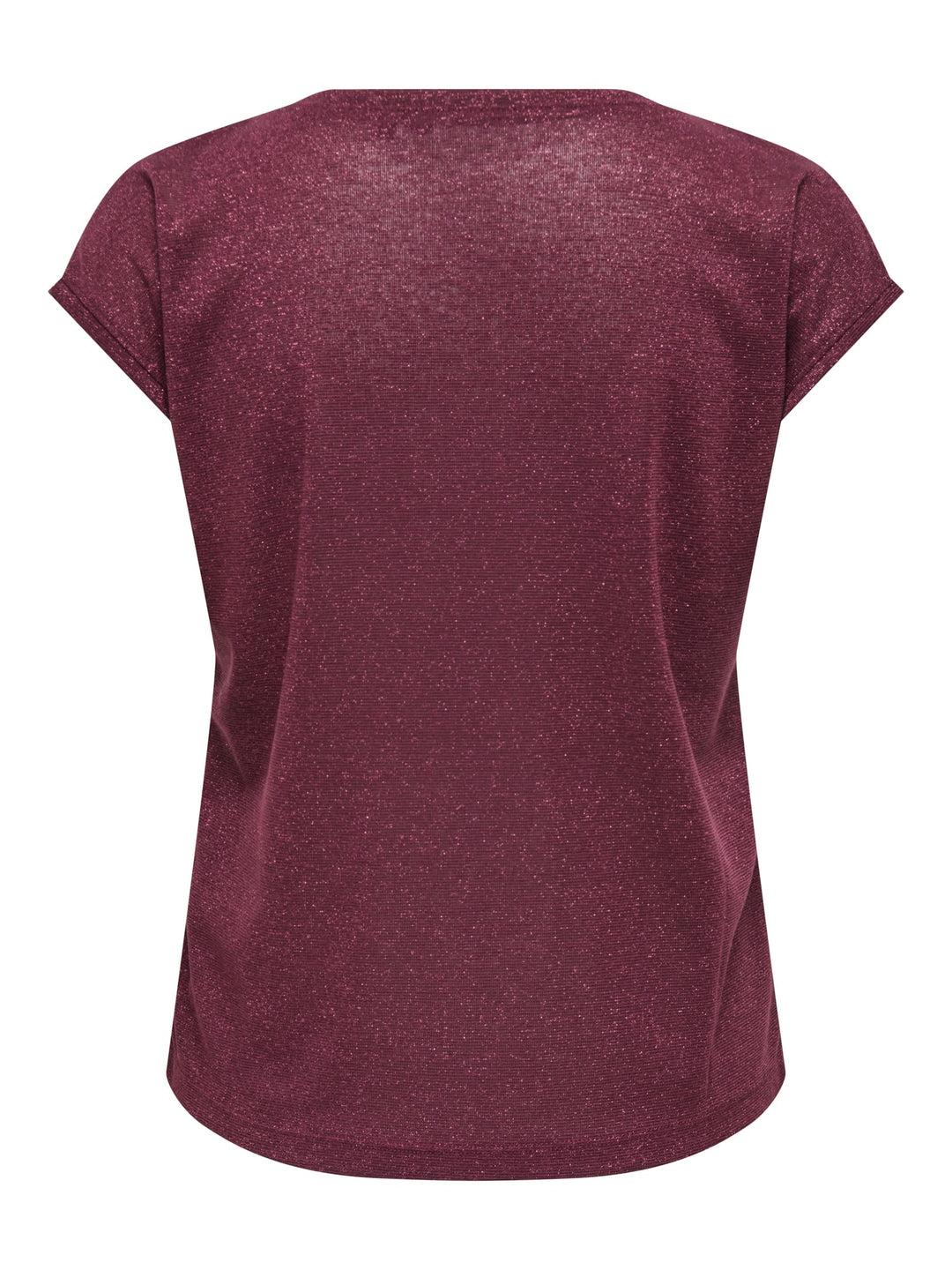 Only ONLSILVERY T-shirt bordeaux – dames