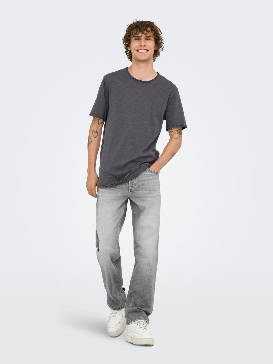 ONLY & SONS Edge jeans grey denim – heren - L34