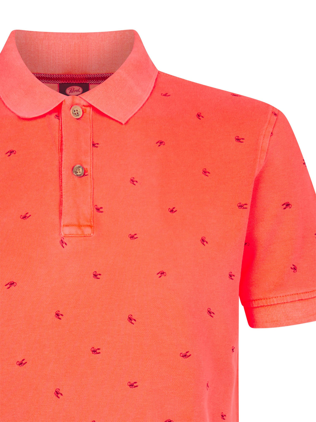 Petrol men M-2060-POL921 polo k/m neon oranje – heren