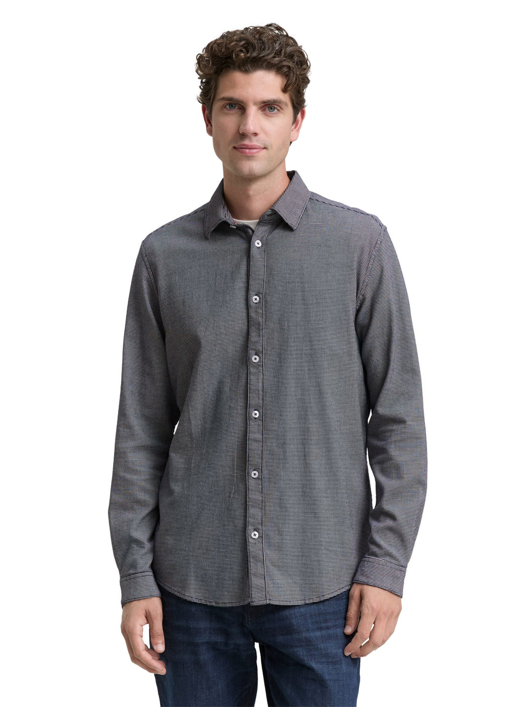 Tom Tailor Slim Fit overhemd blauw – heren