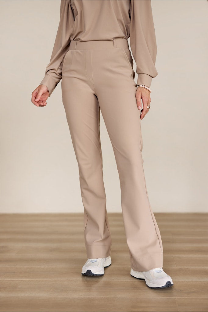 Studio Anneloes 94800 flair bonded – lange broek dames - Zand