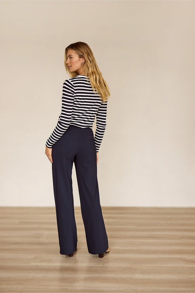 Studio Anneloes Lexie lange broek dames – navy