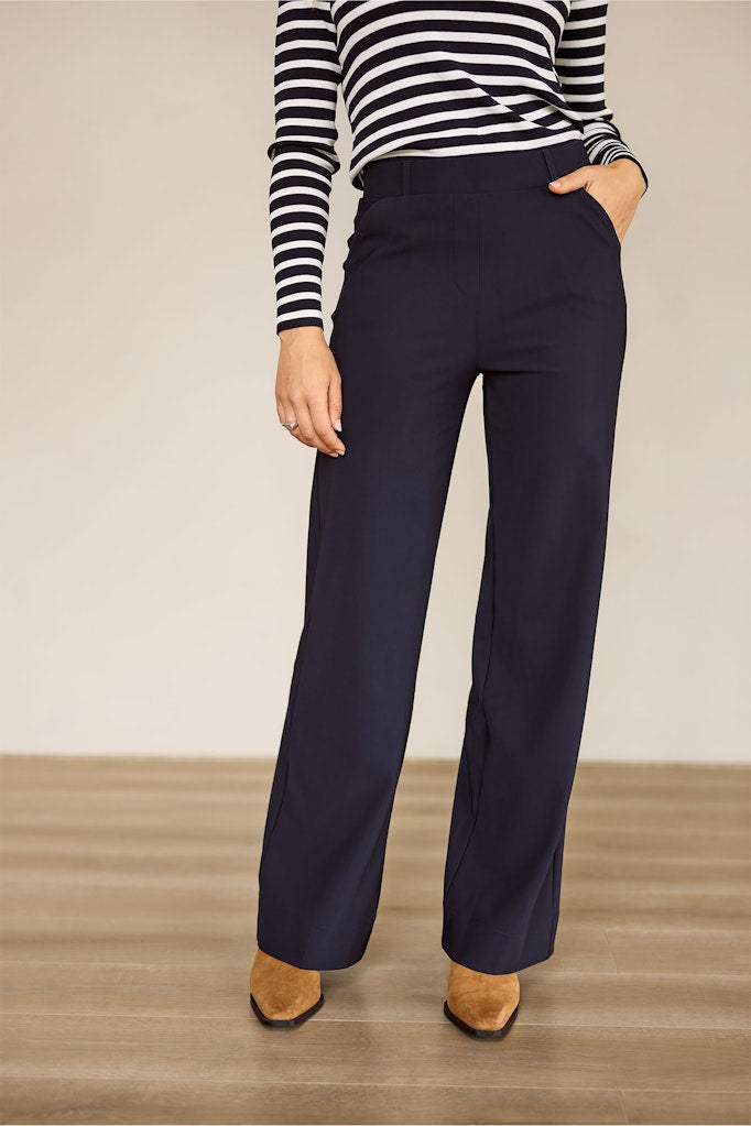 Studio Anneloes Lexie lange broek dames – navy
