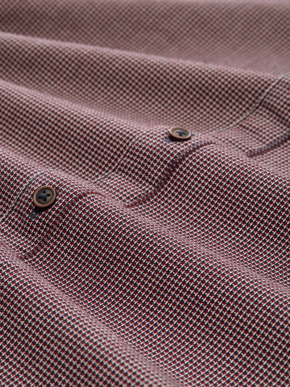 Tom Tailor overhemd l/m heren rood dessin – Regular Fit