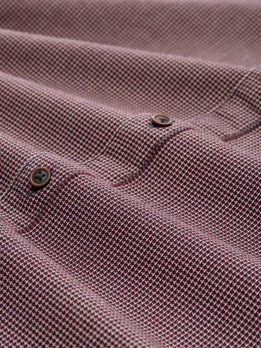 Tom Tailor overhemd l/m heren rood dessin – Regular Fit