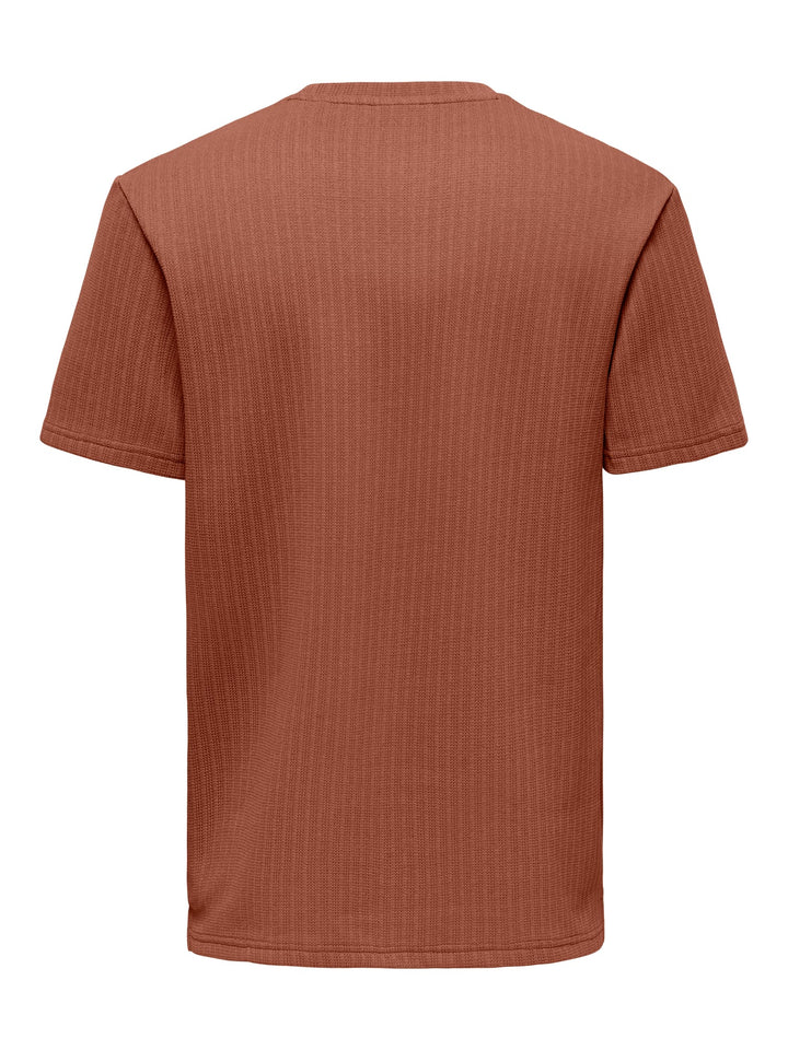 ONLY & SONS 22037423 Trey t-shirt brique – heren