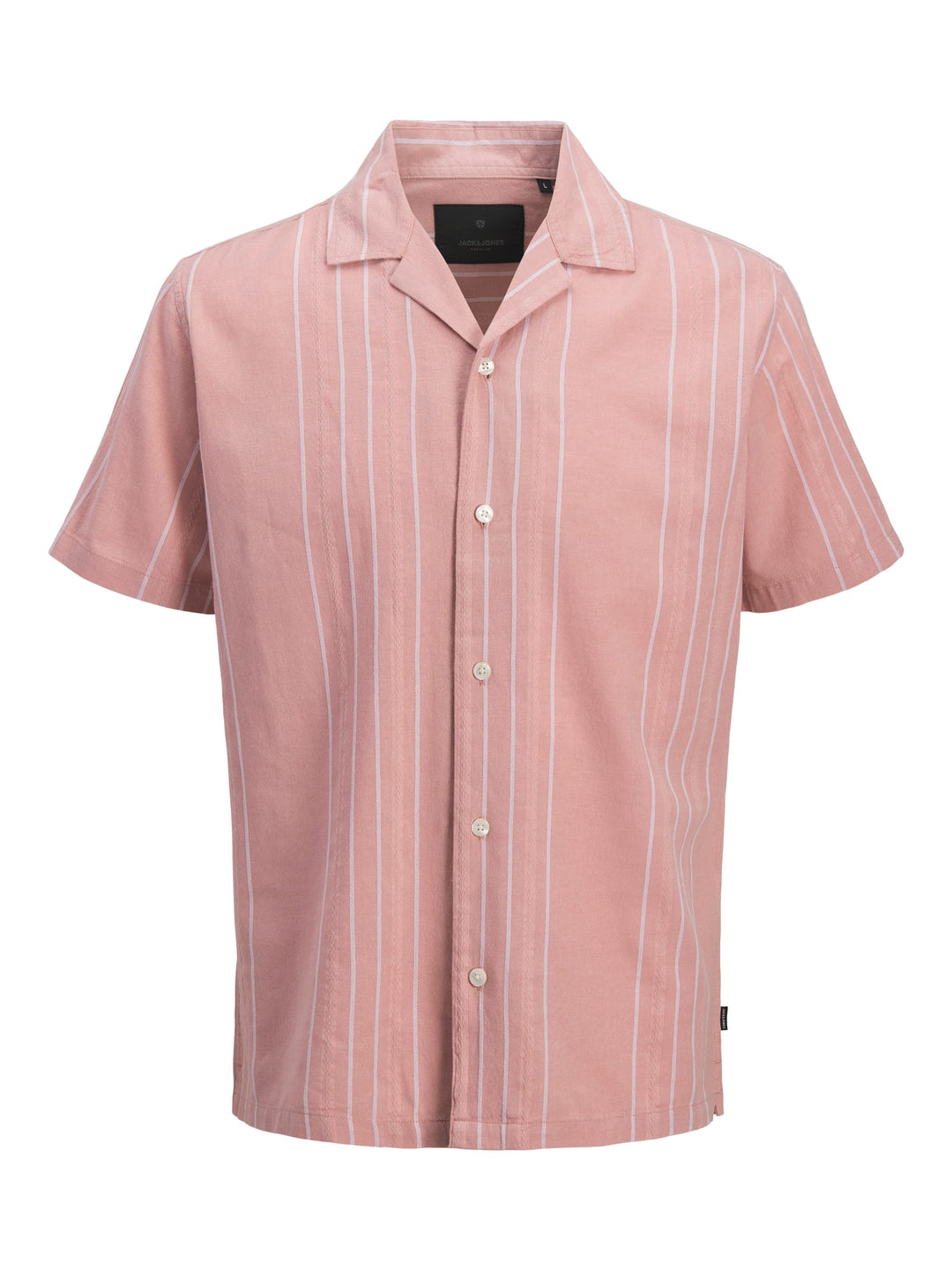 Jack &amp; Jones 12295812 overhemd k/m heren roze dessin