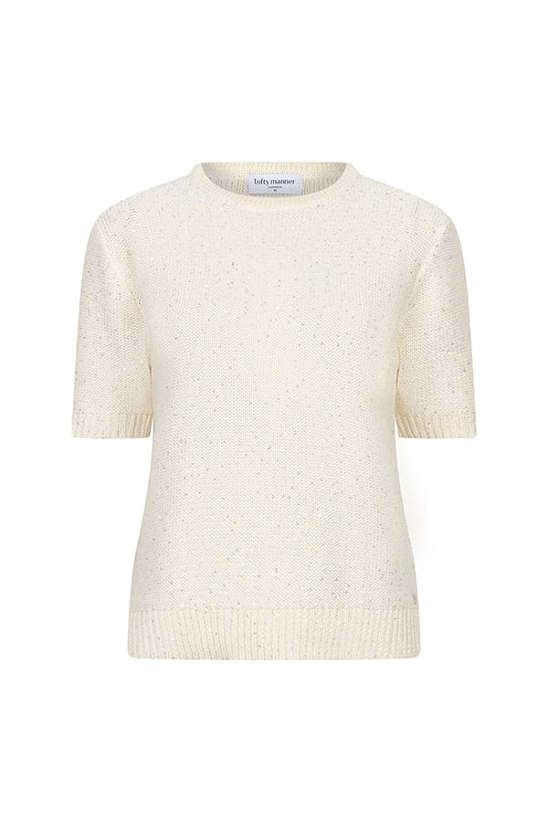 Lofty Manner Top Tilia - zilverkleurige dames top
