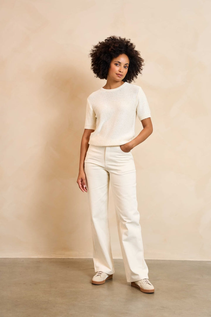 Lofty Manner Top Tilia - zilverkleurige dames top