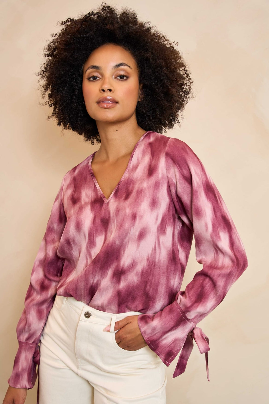 Lofty Manner Blouse Lora – dames blouse roze