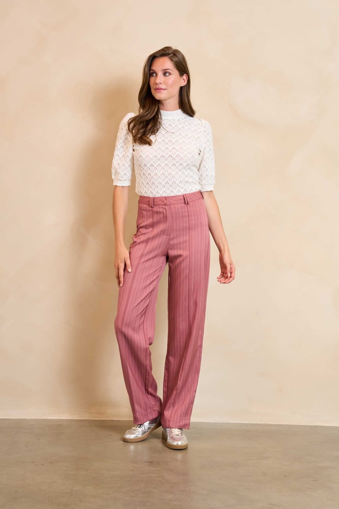 Lofty Manner RA05 - Top Mire beige – dames top