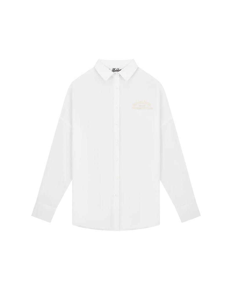 Malelions Women Eve Shirt wit – dames blouse l/m
