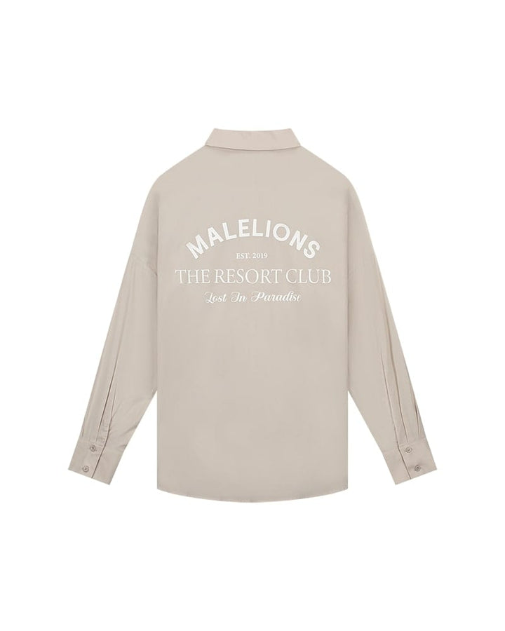 Malelions Women Eve Shirt beige – blouse l/m dames