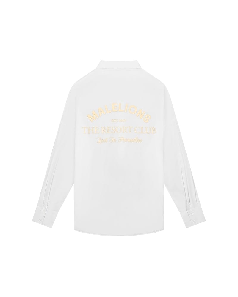 Malelions Women Eve Shirt wit – dames blouse l/m