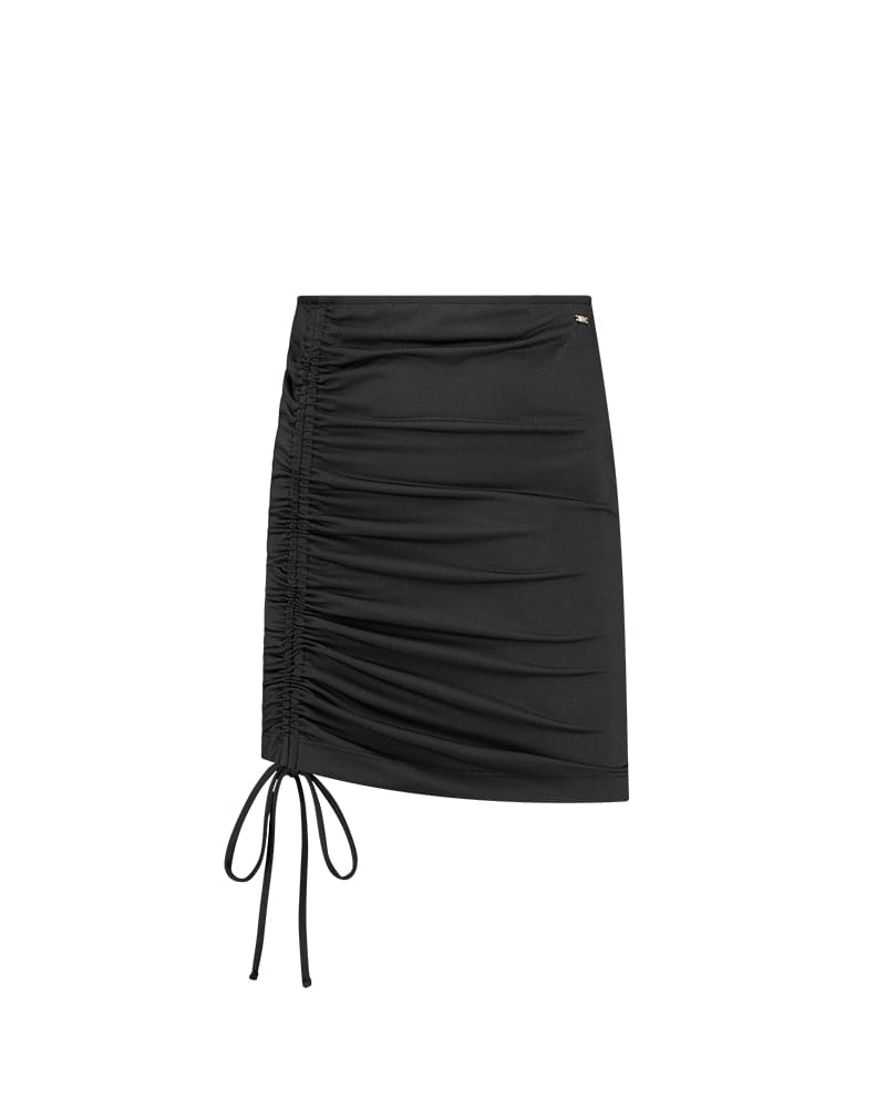 Malelions Women Drawcord Skirt zwart – damesrok