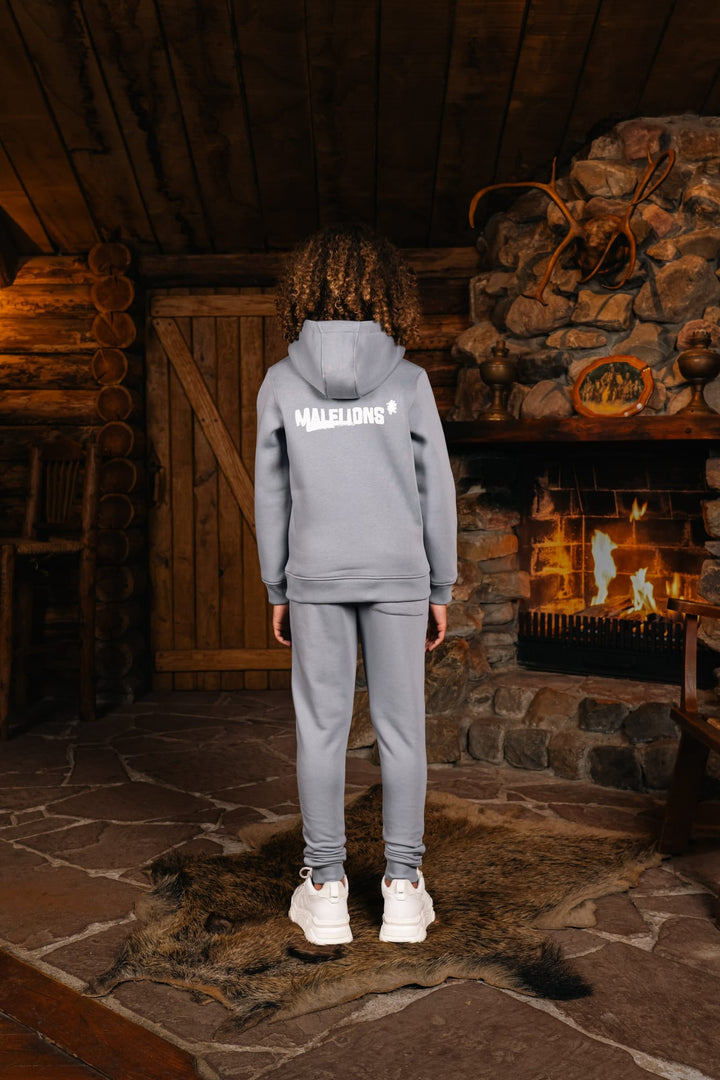 Malelions Boys joggingbroek lichtgrijs – jongens