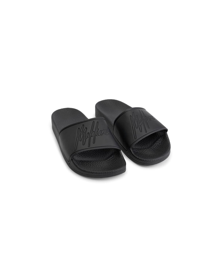 Malelions Women Signature Slides zwart – dames slippers