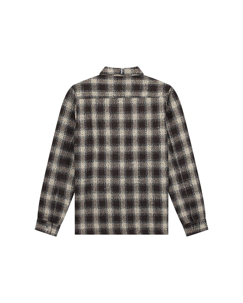 Malelions men overhemd l/m bruin dessin – heren