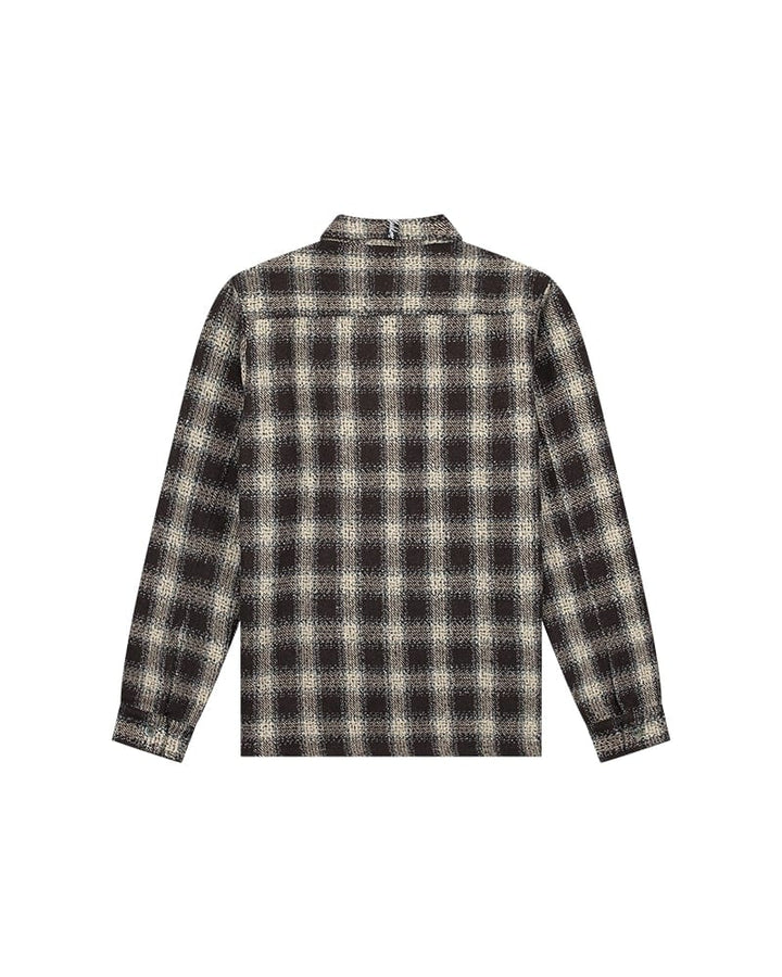 Malelions men overhemd l/m bruin dessin – heren