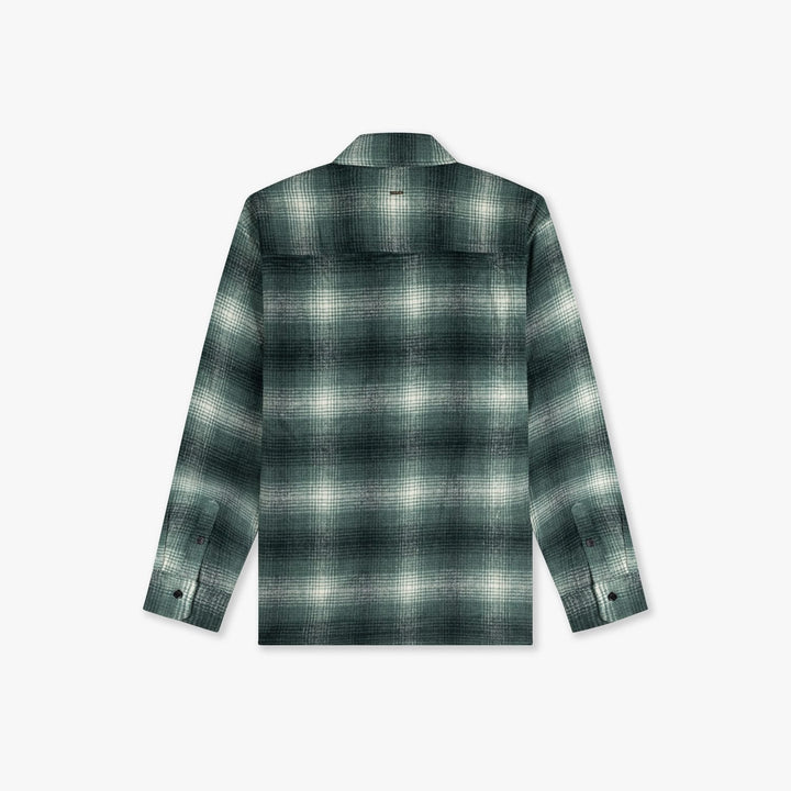 Croyez CR2-AW24-13 overhemd l/m heren groen dessin
